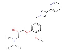 1-[isopropyl(methyl)amino]-3-{2-methoxy-5-[(3-pyridin-2-ylazetidin-1-yl)methyl]phenoxy}propan-2-ol