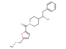 1-(1-{5-[(methylthio)methyl]-2-furoyl}-4-piperidinyl)-2-phenylethanol