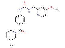 N-[(4-methoxypyridin-2-yl)methyl]-N'-{4-[(3-methylpiperidin-1-yl)carbonyl]phenyl}urea