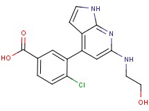 4-chloro-3-{6-[(2-hydroxyethyl)amino]-1H-pyrrolo[2,3-b]pyridin-4-yl}benzoic acid