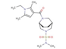 (1R*,5R*)-6-[(1-ethyl-2,5-dimethyl-1H-pyrrol-3-yl)carbonyl]-N,N-dimethyl-3,6-diazabicyclo[3.2.2]nonane-3-sulfonamide