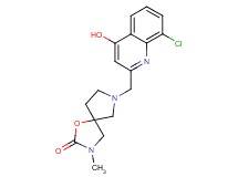 7-[(8-chloro-4-hydroxyquinolin-2-yl)methyl]-3-methyl-1-oxa-3,7-diazaspiro[4.4]nonan-2-one