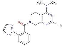 7-[2-(1H-imidazol-2-yl)benzoyl]-N,N,2-trimethyl-5,6,7,8-tetrahydropyrido[3,4-d]pyrimidin-4-amine