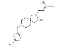 2-(3-methyl-2-buten-1-yl)-8-[(2-methyl-1,3-thiazol-4-yl)methyl]-2,8-diazaspiro[4.5]decan-3-one