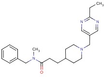 N-benzyl-3-{1-[(2-ethylpyrimidin-5-yl)methyl]piperidin-4-yl}-N-methylpropanamide