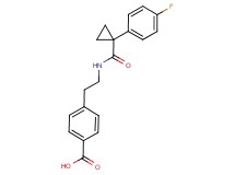 4-[2-({[1-(4-fluorophenyl)cyclopropyl]carbonyl}amino)ethyl]benzoic acid