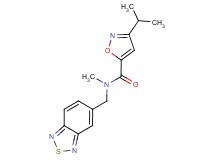 N-(2,1,3-benzothiadiazol-5-ylmethyl)-3-isopropyl-N-methyl-5-isoxazolecarboxamide