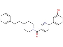 3-(5-{[4-(2-phenylethyl)piperidin-1-yl]carbonyl}pyridin-2-yl)phenol