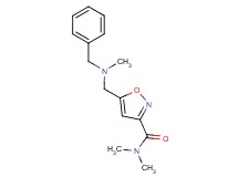 5-{[benzyl(methyl)amino]methyl}-N,N-dimethyl-3-isoxazolecarboxamide
