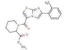 methyl 1-{[6-(2-methylphenyl)imidazo[2,1-b][1,3]thiazol-3-yl]carbonyl}-2-piperidinecarboxylate