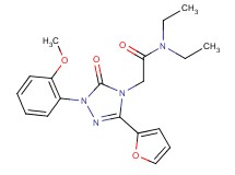 N,N-diethyl-2-[3-(2-furyl)-1-(2-methoxyphenyl)-5-oxo-1,5-dihydro-4H-1,2,4-triazol-4-yl]acetamide