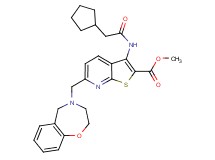 methyl 3-[(cyclopentylacetyl)amino]-6-(2,3-dihydro-1,4-benzoxazepin-4(5H)-ylmethyl)thieno[2,3-b]pyridine-2-carboxylate