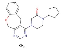 1-cyclopentyl-4-(2-methyl-5,11-dihydro[1]benzoxepino[3,4-d]pyrimidin-4-yl)piperazin-2-one
