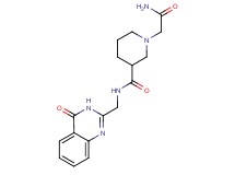 1-(2-amino-2-oxoethyl)-N-[(4-oxo-3,4-dihydro-2-quinazolinyl)methyl]-3-piperidinecarboxamide