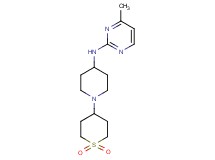 N-[1-(1,1-dioxidotetrahydro-2H-thiopyran-4-yl)piperidin-4-yl]-4-methylpyrimidin-2-amine