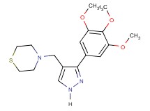 4-{[3-(3,4,5-trimethoxyphenyl)-1H-pyrazol-4-yl]methyl}thiomorpholine