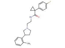 1-(4-fluorophenyl)-N-{2-[3-(2-methylphenyl)-1-pyrrolidinyl]ethyl}cyclopropanecarboxamide