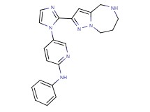 N-phenyl-5-[2-(5,6,7,8-tetrahydro-4H-pyrazolo[1,5-a][1,4]diazepin-2-yl)-1H-imidazol-1-yl]-2-pyridinamine hydrochloride