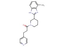 4-methyl-2-{1-[3-(4-pyridinyl)propanoyl]-3-piperidinyl}-1H-benzimidazole