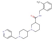 N-(2-methylbenzyl)-1'-(pyridin-4-ylmethyl)-1,4'-bipiperidine-3-carboxamide