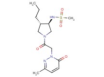 N-{(3R*,4S*)-1-[(3-methyl-6-oxo-1(6H)-pyridazinyl)acetyl]-4-propyl-3-pyrrolidinyl}methanesulfonamide