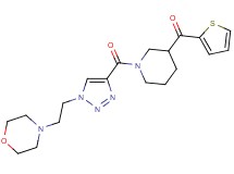 [1-({1-[2-(4-morpholinyl)ethyl]-1H-1,2,3-triazol-4-yl}carbonyl)-3-piperidinyl](2-thienyl)methanone