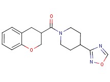 1-(3,4-dihydro-2H-chromen-3-ylcarbonyl)-4-(1,2,4-oxadiazol-3-yl)piperidine