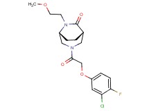 (1S*,5R*)-3-[(3-chloro-4-fluorophenoxy)acetyl]-6-(2-methoxyethyl)-3,6-diazabicyclo[3.2.2]nonan-7-one