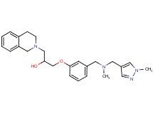 1-(3,4-dihydro-2(1H)-isoquinolinyl)-3-[3-({methyl[(1-methyl-1H-pyrazol-4-yl)methyl]amino}methyl)phenoxy]-2-propanol