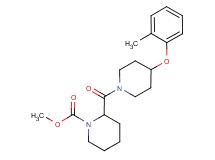 methyl 2-{[4-(2-methylphenoxy)-1-piperidinyl]carbonyl}-1-piperidinecarboxylate