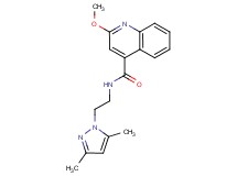 N-[2-(3,5-dimethyl-1H-pyrazol-1-yl)ethyl]-2-methoxyquinoline-4-carboxamide