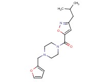 1-(2-furylmethyl)-4-[(3-isobutyl-5-isoxazolyl)carbonyl]piperazine