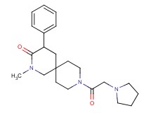 2-methyl-4-phenyl-9-(1-pyrrolidinylacetyl)-2,9-diazaspiro[5.5]undecan-3-one