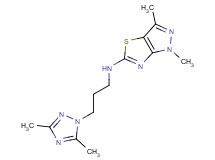 N-[3-(3,5-dimethyl-1H-1,2,4-triazol-1-yl)propyl]-1,3-dimethyl-1H-pyrazolo[3,4-d][1,3]thiazol-5-amine