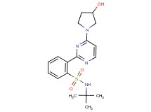 N-(tert-butyl)-2-[4-(3-hydroxypyrrolidin-1-yl)pyrimidin-2-yl]benzenesulfonamide