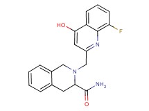 2-[(8-fluoro-4-hydroxyquinolin-2-yl)methyl]-1,2,3,4-tetrahydroisoquinoline-3-carboxamide