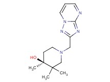 (4S*)-3,3,4-trimethyl-1-([1,2,4]triazolo[1,5-a]pyrimidin-2-ylmethyl)piperidin-4-ol