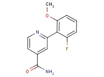 2-(2-fluoro-6-methoxyphenyl)isonicotinamide