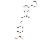 4-(2-{[(1-cyclopentyl-3-piperidinyl)carbonyl]amino}ethyl)benzoic acid