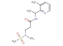 N~3~-methyl-N~1~-[1-(3-methylpyridin-2-yl)ethyl]-N~3~-(methylsulfonyl)-beta-alaninamide