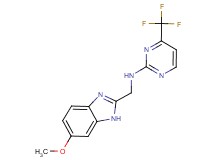 N-[(6-methoxy-1H-benzimidazol-2-yl)methyl]-4-(trifluoromethyl)pyrimidin-2-amine