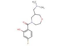 2-({6-[(dimethylamino)methyl]-1,4-oxazepan-4-yl}carbonyl)-5-fluorophenol