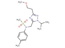 N-{[1-isopropyl-3-(2-methoxyethyl)-1H-1,2,4-triazol-5-yl]methyl}-N-(4-methylphenyl)methanesulfonamide