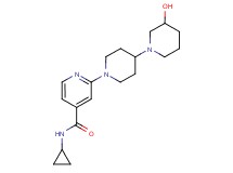 N-cyclopropyl-2-(3-hydroxy-1,4'-bipiperidin-1'-yl)isonicotinamide