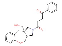 4-[(3aS*,10aS*)-10a-(hydroxymethyl)-3a,4,10,10a-tetrahydro-1H-[1]benzoxepino[3,4-c]pyrrol-2(3H)-yl]-4-oxo-1-phenylbutan-1-one