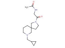 N-{2-[7-(cyclopropylmethyl)-2,7-diazaspiro[4.5]dec-2-yl]-2-oxoethyl}acetamide