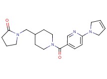 1-[(1-{[6-(2,5-dihydro-1H-pyrrol-1-yl)pyridin-3-yl]carbonyl}piperidin-4-yl)methyl]pyrrolidin-2-one