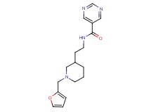 N-{2-[1-(2-furylmethyl)piperidin-3-yl]ethyl}pyrimidine-5-carboxamide