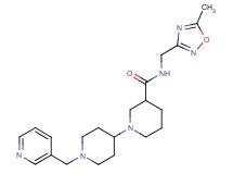 N-[(5-methyl-1,2,4-oxadiazol-3-yl)methyl]-1'-(pyridin-3-ylmethyl)-1,4'-bipiperidine-3-carboxamide