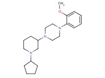 1-(1-cyclopentyl-3-piperidinyl)-4-(2-methoxyphenyl)piperazine